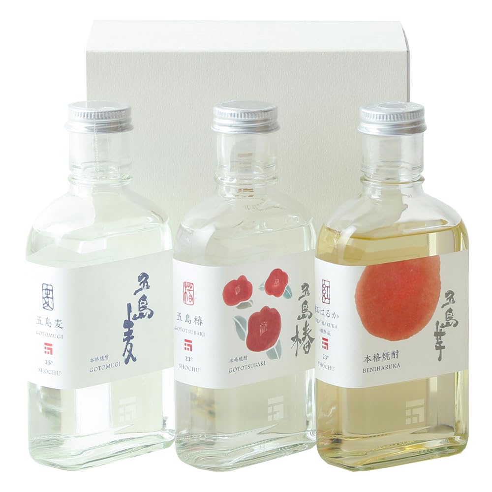 Amazon.co.jp: 五島列島酒造 五島麦・五島椿・五島芋 紅はるか 樽熟成